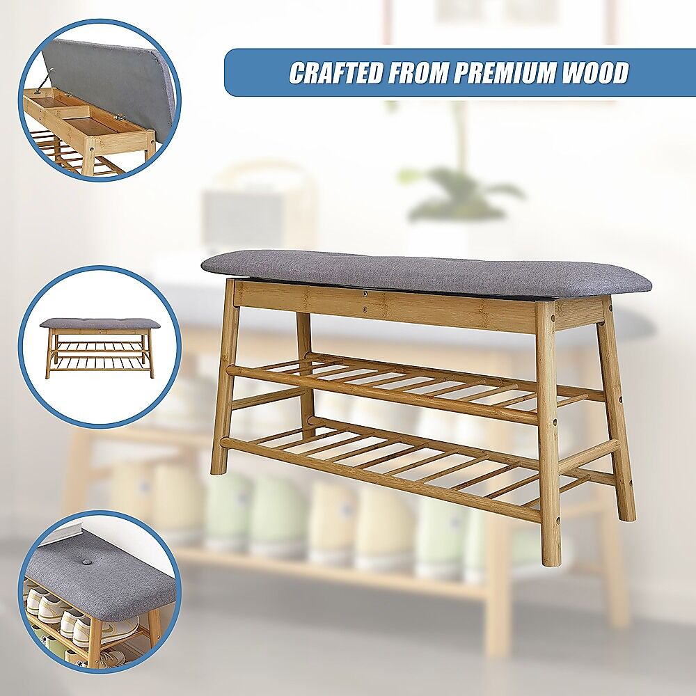 Shoe Stool Storage Rack Cabinet Multifunctional Space Saving Price