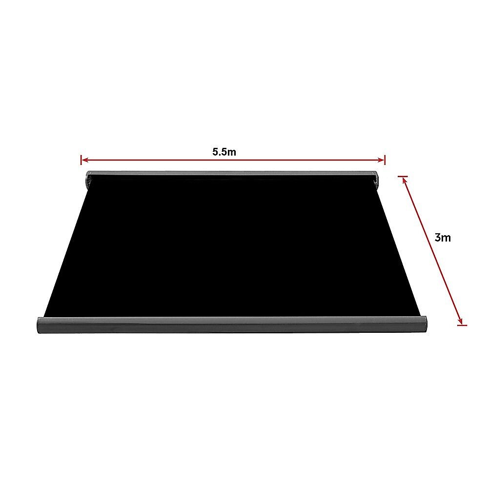 5.5m x 3.0m Retractable Folding Arm Awning Heavy Duty Full Cassette Motorised Price