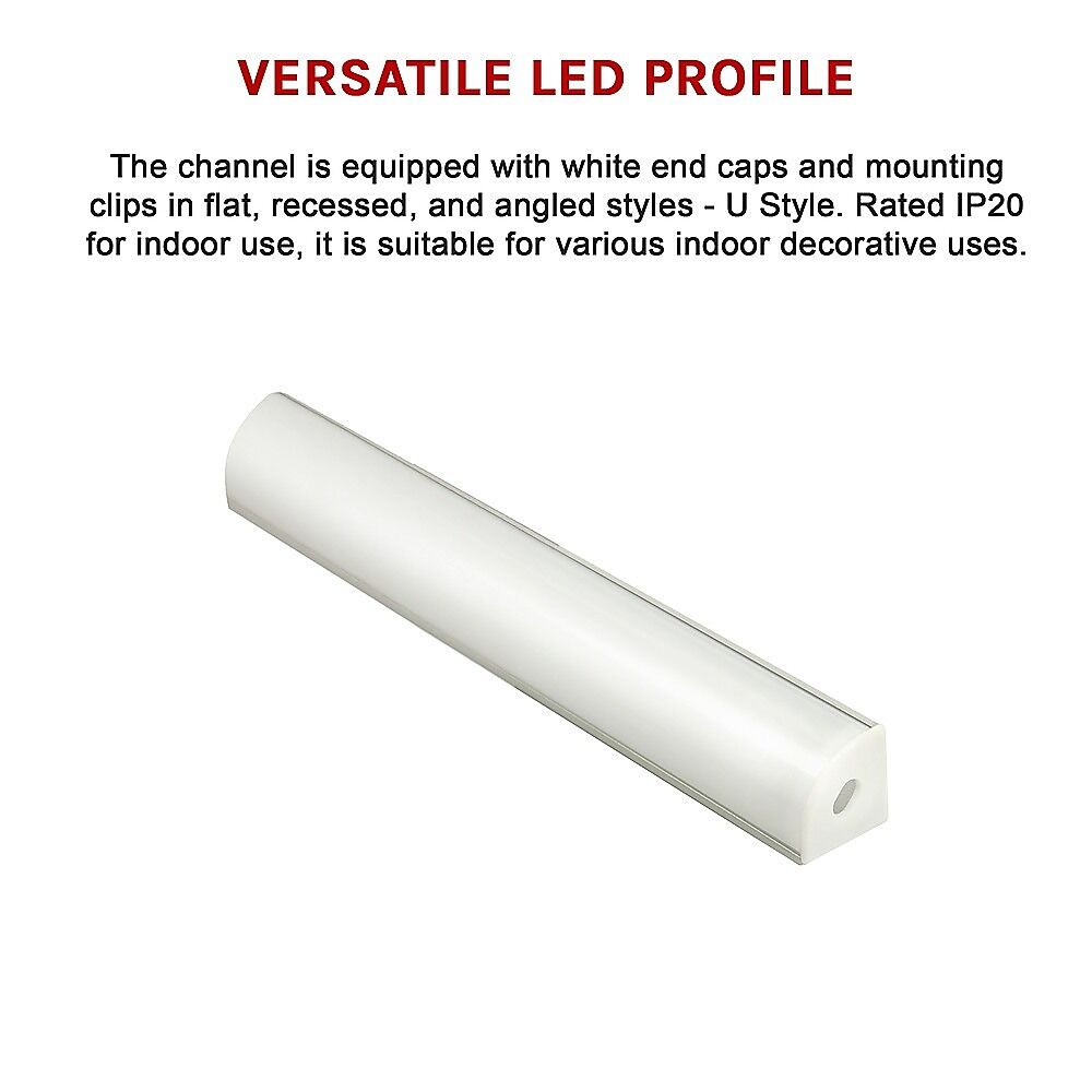 10 x 1M Aluminium LED Strip Light Channel Profile for Kitchen Cabinet Price