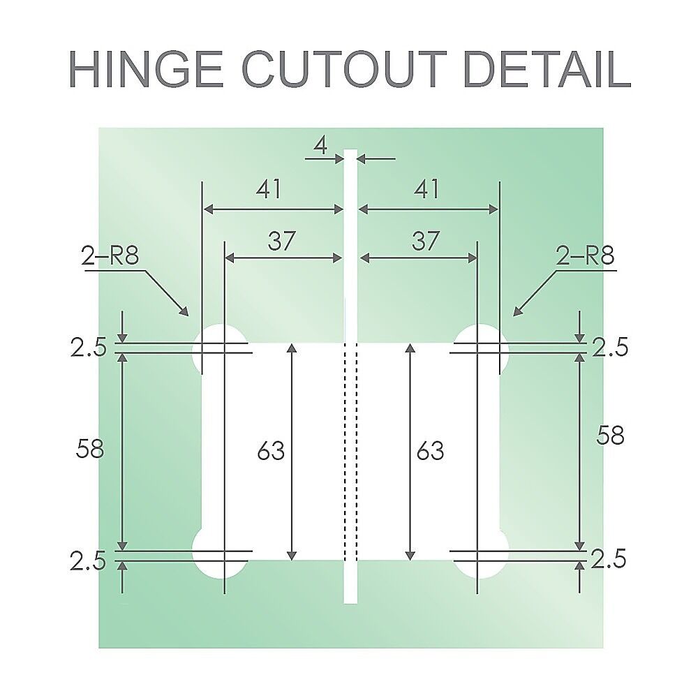 100cm Wall to Wall Frameless Shower Screen with White Channel and SS Hinges , Round Knob Handle Price