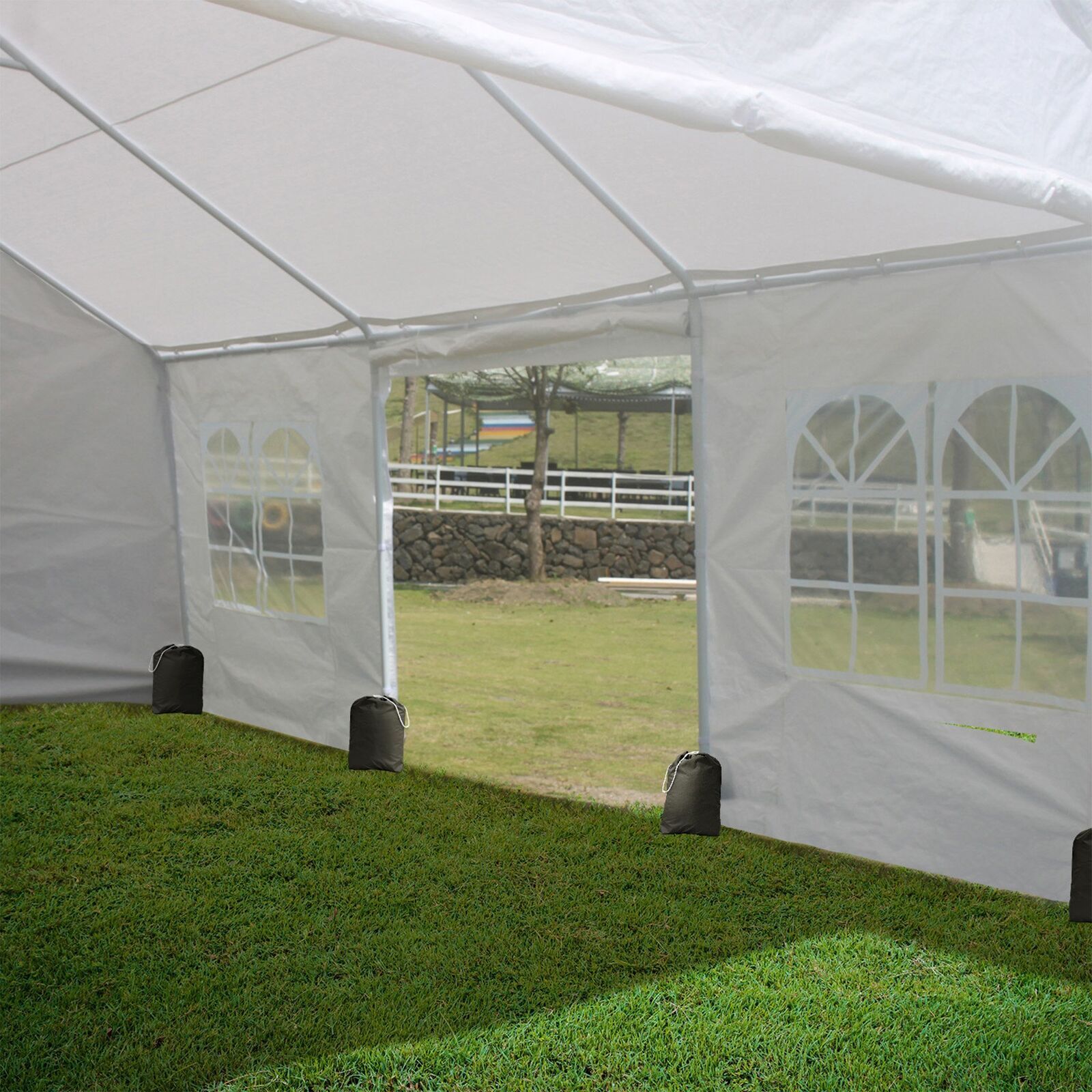 Wallaroo 6x6m Outdoor Event Marquee Gazebo Party Wedding Tent - White Price