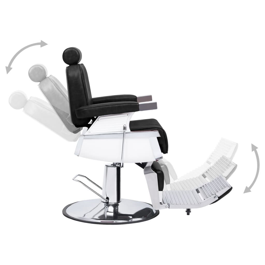Barber Chair Black 68x69x116 cm Faux Leather Price