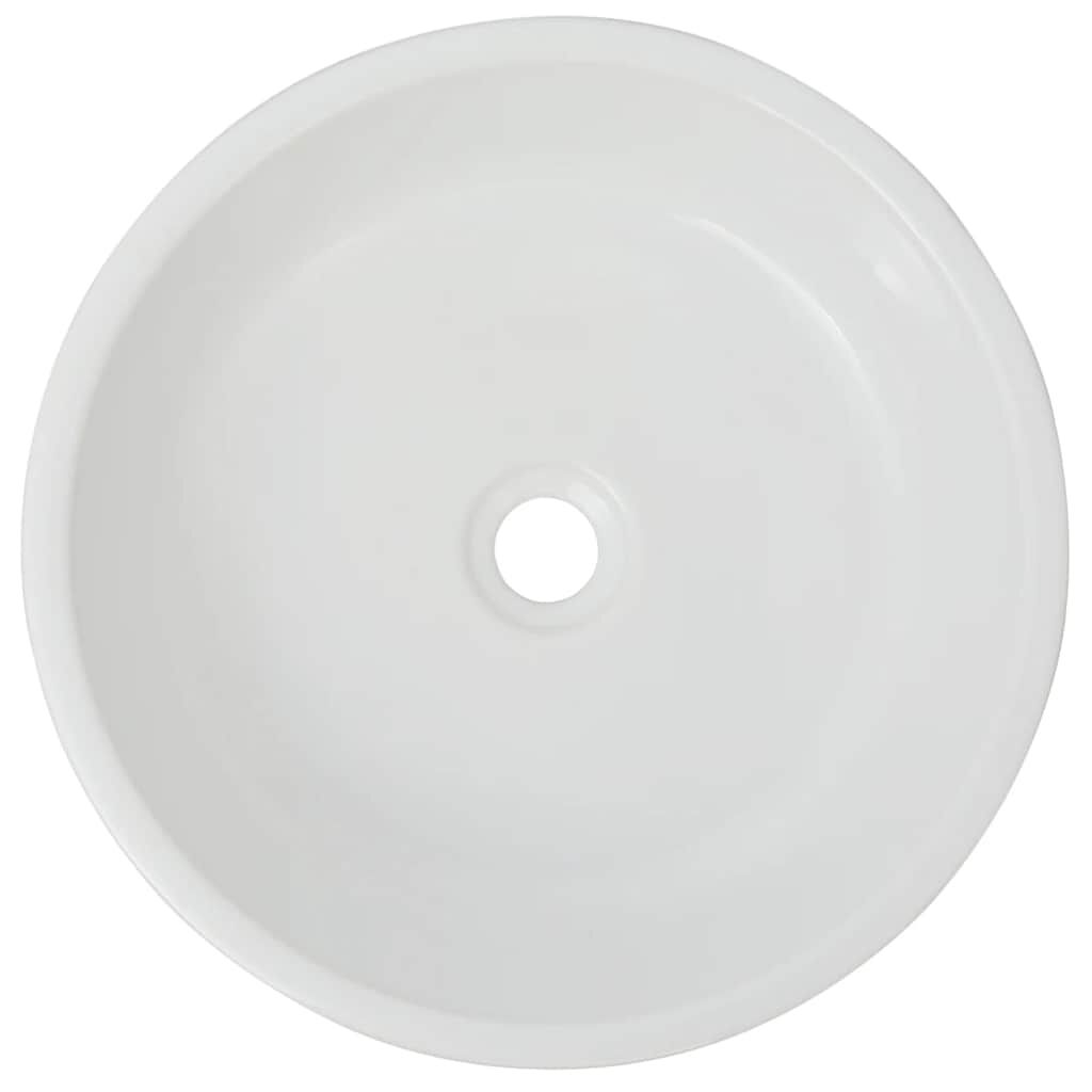 Basin Round Ceramic White 42x12 cm Price
