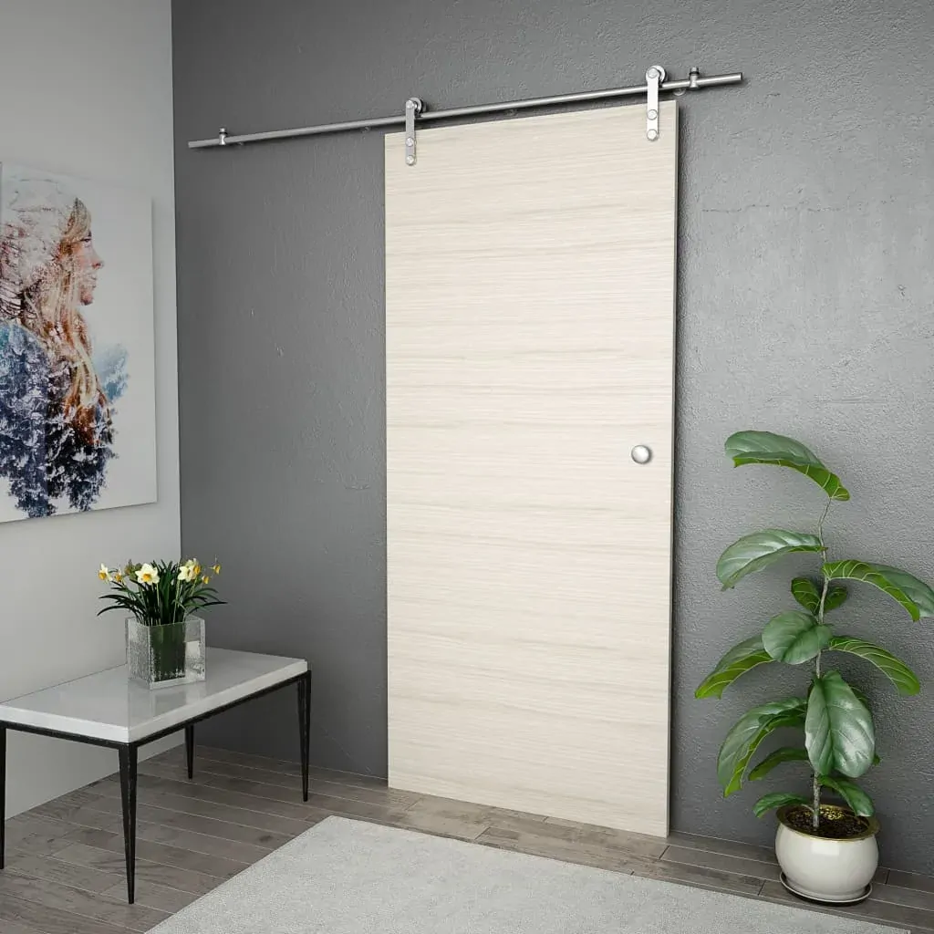 Sliding Door Hardware Kit 183 cm Stainless Steel Silver Price
