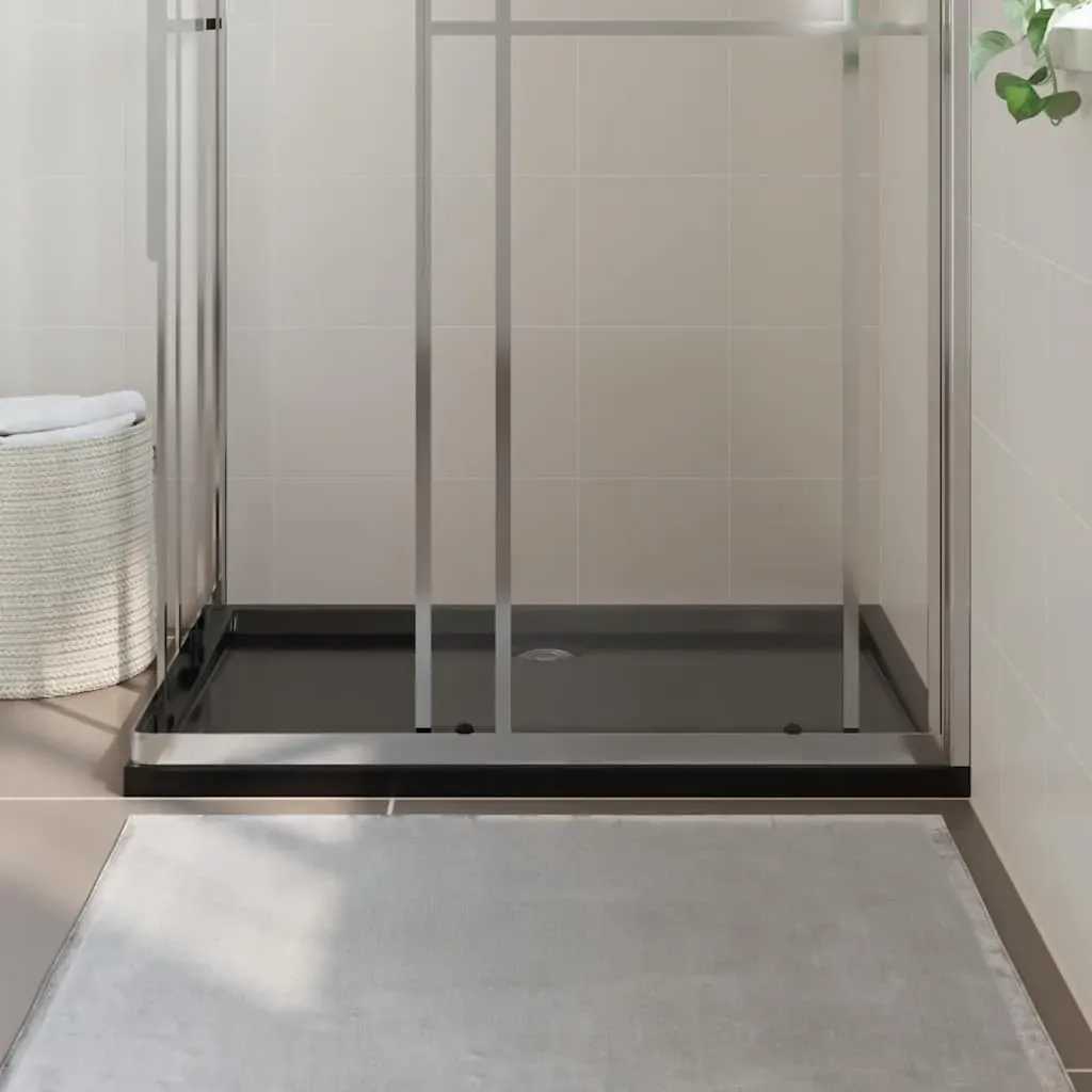Rectangular ABS Shower Base Tray Black 80x120 cm Price