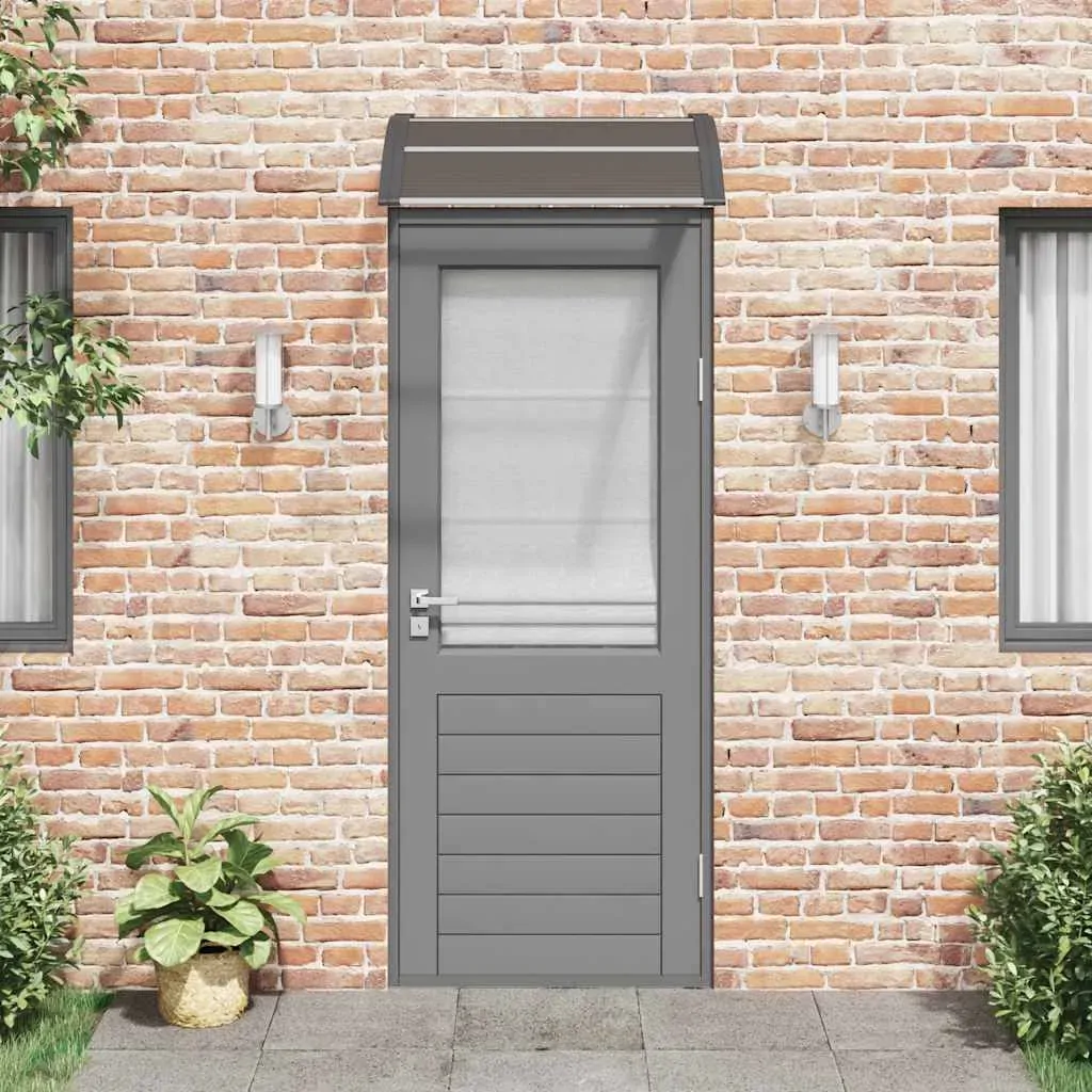 Door Canopy Black 80x75 cm Polycarbonate Price