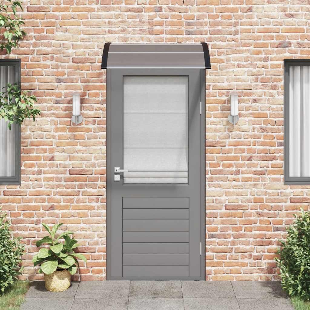 Door Canopy Black 100x80 cm Polycarbonate Price