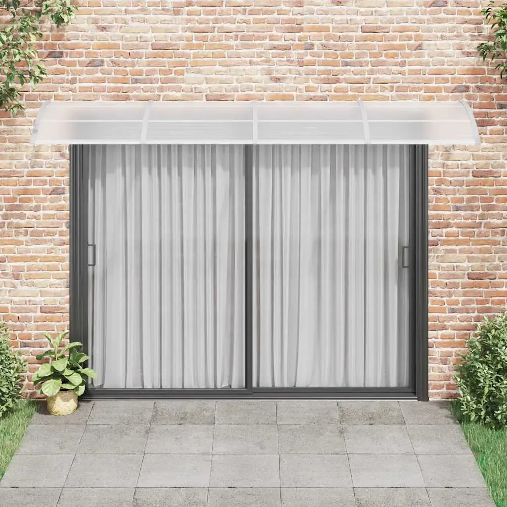 Door Canopy Grey 350x100 cm Polycarbonate Price