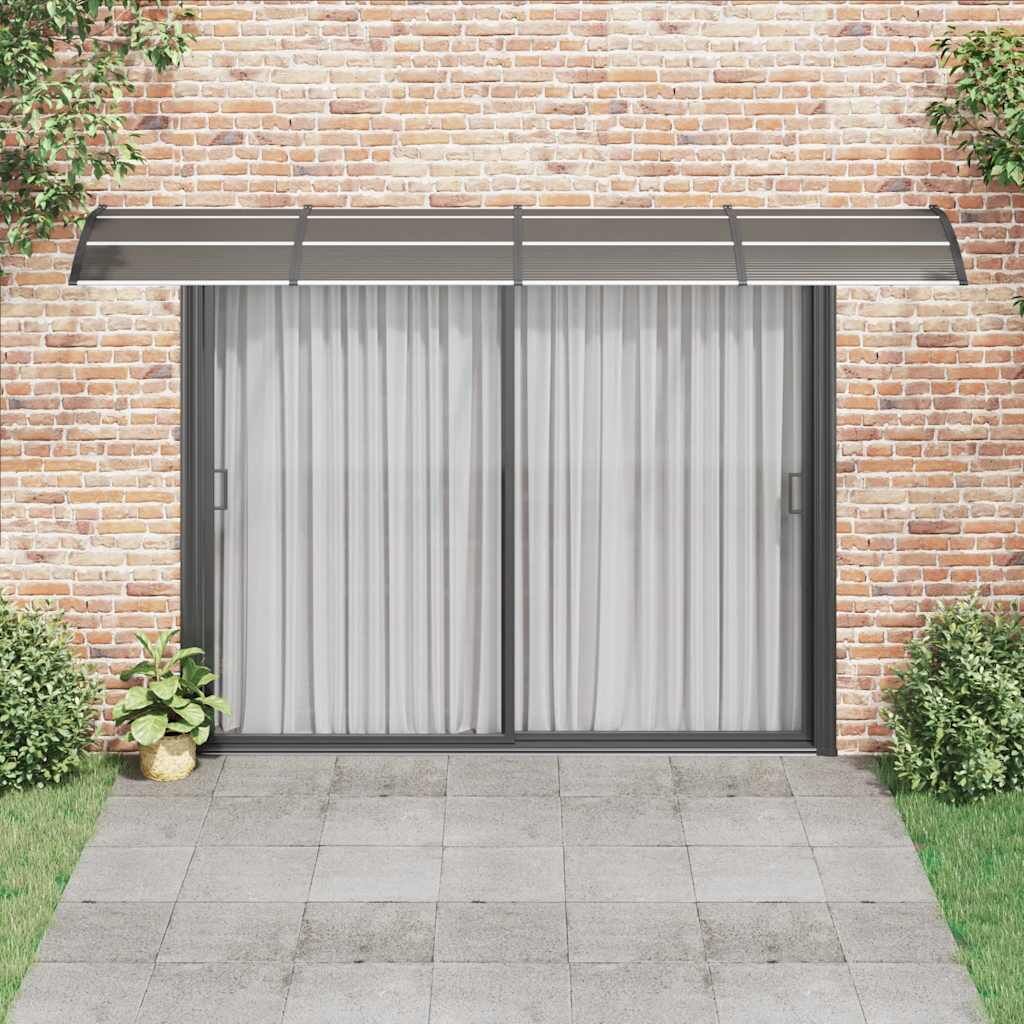 Door Canopy Black 400x100 cm Polycarbonate Price