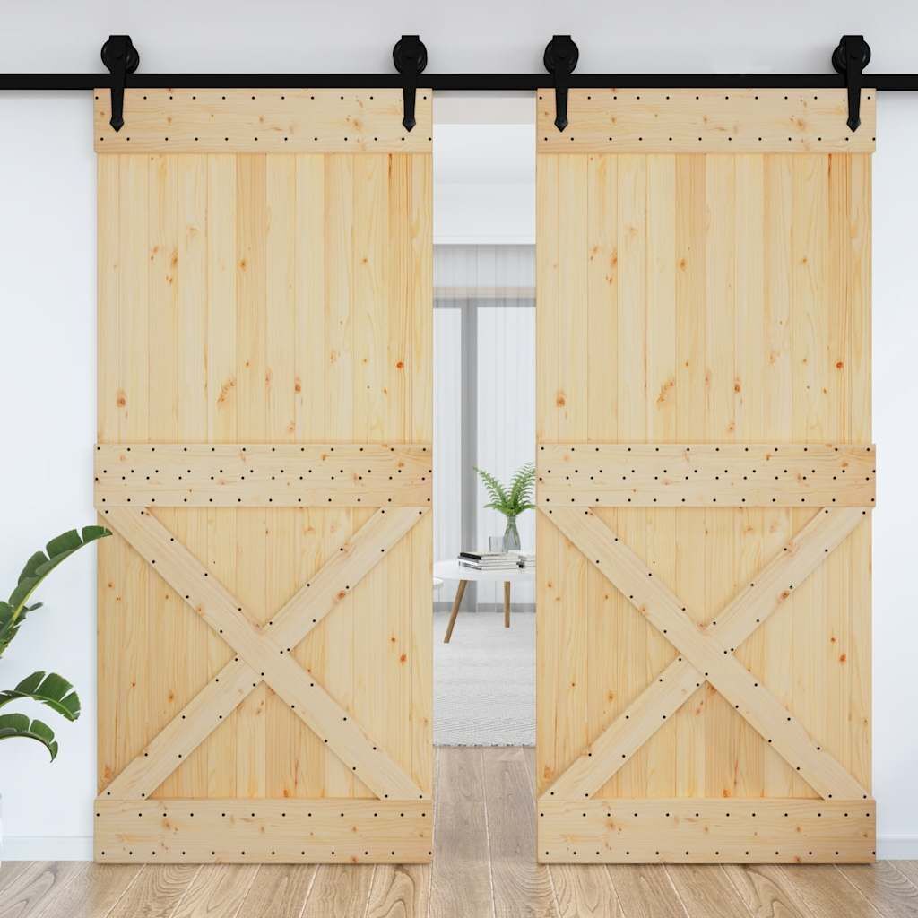 Door NARVIK 100x210 cm Solid Wood Pine Price