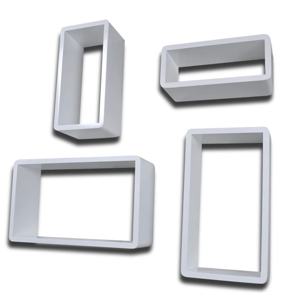 Cuboid shelf set of 4 White Price