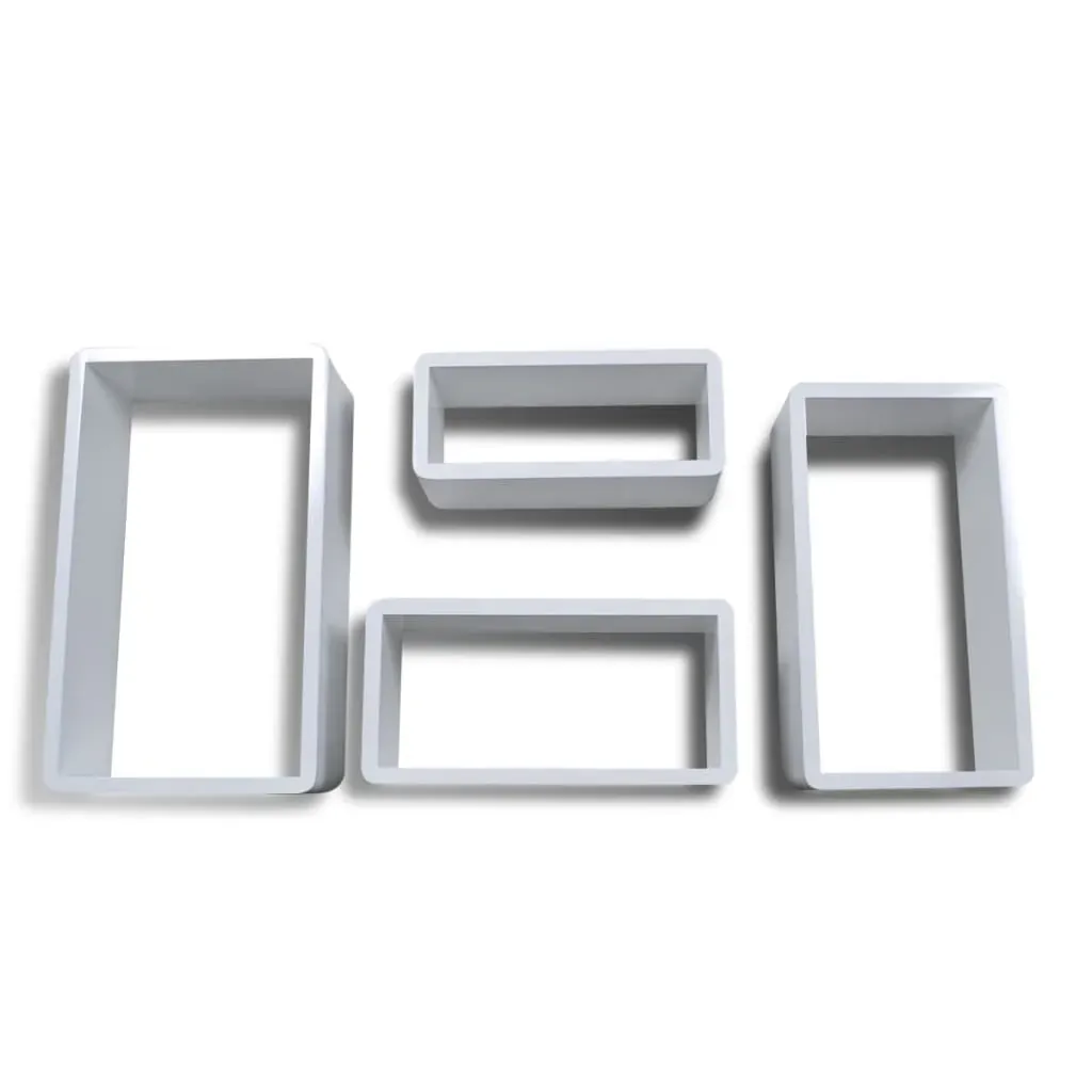 Cuboid shelf set of 4 White Price