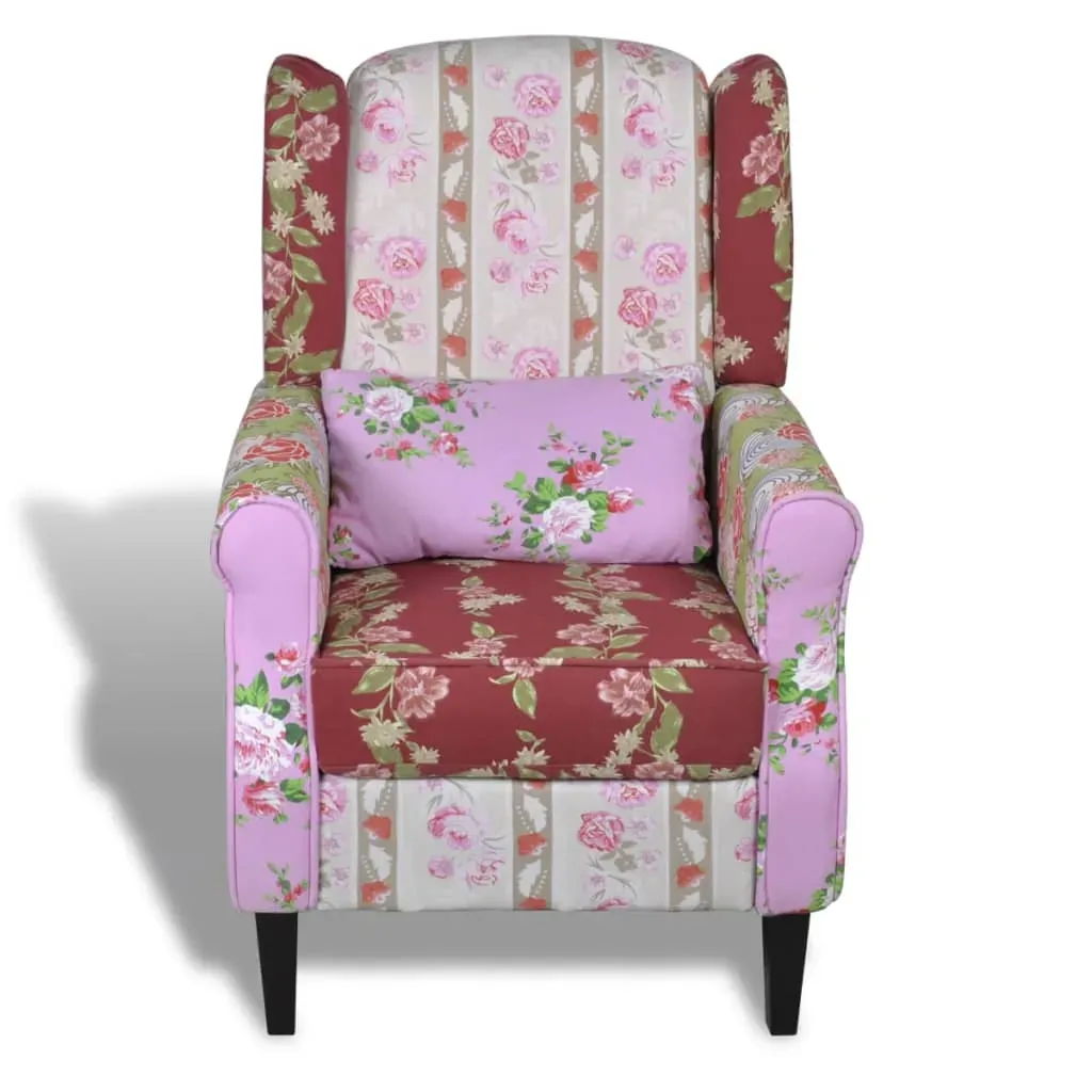 Armchair with Patchwork Design Fabric Price