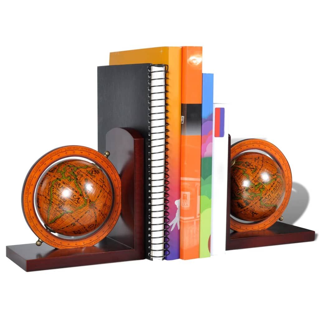 Bookstand World Map Globe Bookend Classic A Pair Price
