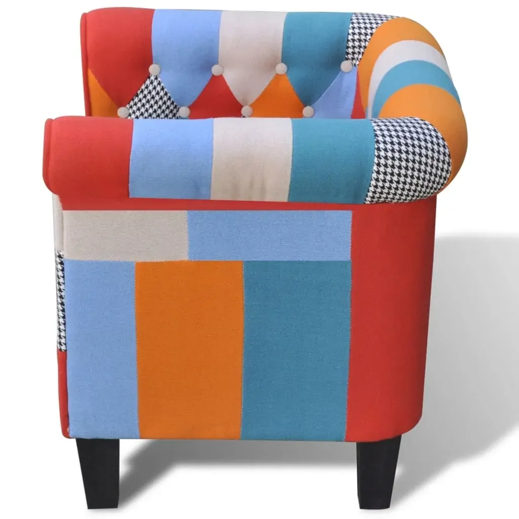 Armchair with Patchwork Design Fabric Price