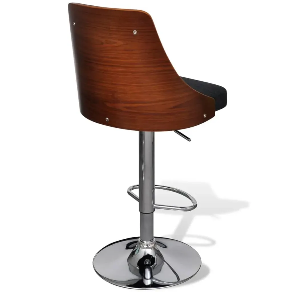 Bar Stools 2 pcs Bent Wood and Fabric Price