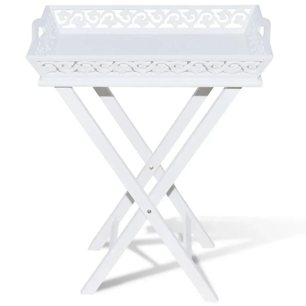 Side Table with Tray White Price
