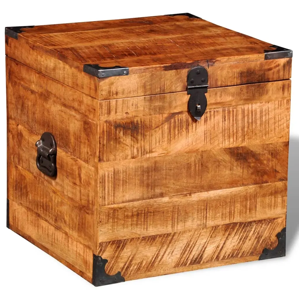 Storage Chest Cubic Rough Mango Wood Price