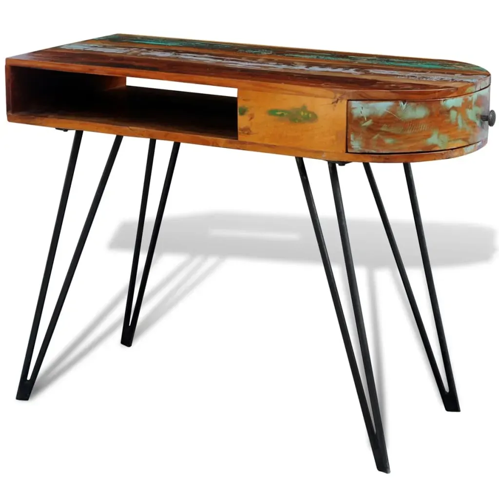 Desk Reclaimed Solid Wood with Iron Legs Price
