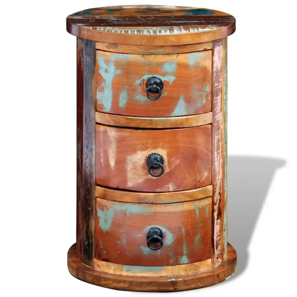 Reclaimed Cabinet with 3 Drawers Solid Wood Price