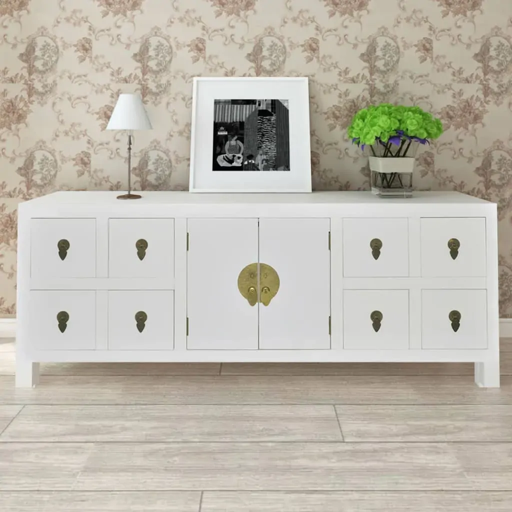 Wooden Sideboard Asian Style with 8 Drawers and 2 Doors Price