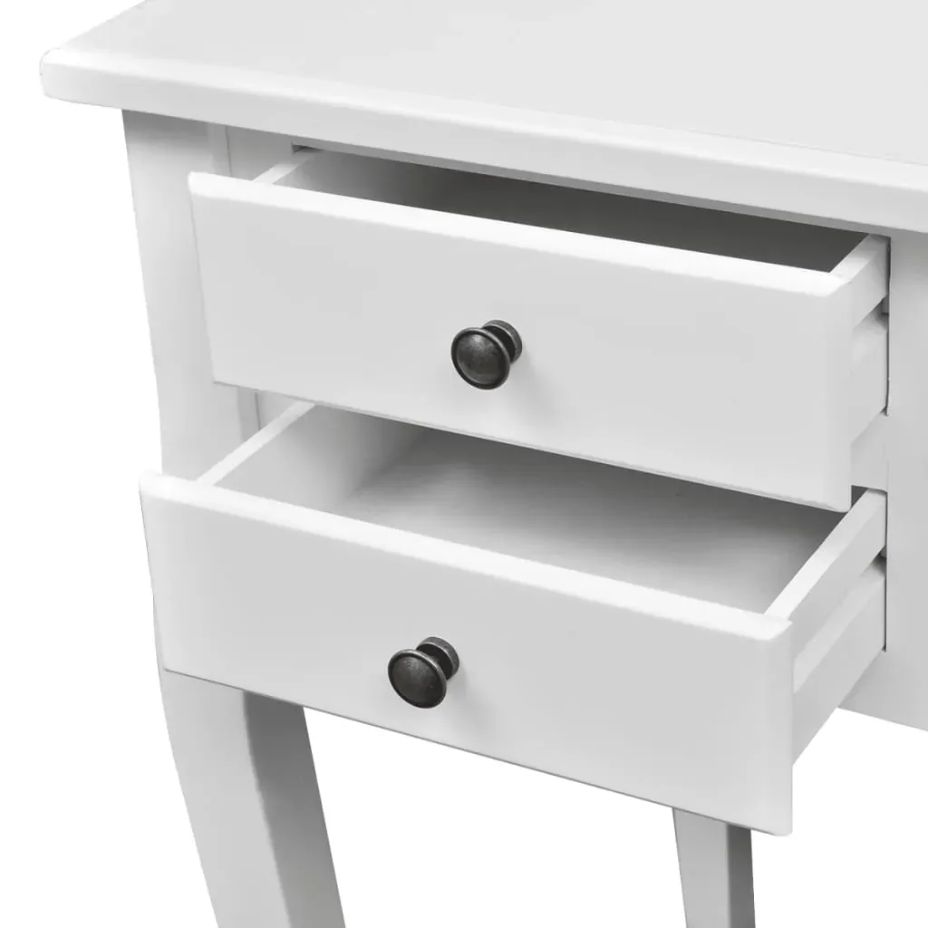 Wooden French Desk with Curved Legs and 5 Drawers Price