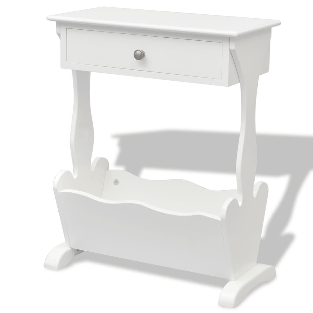 Magazine Rack "Melrose" White Price