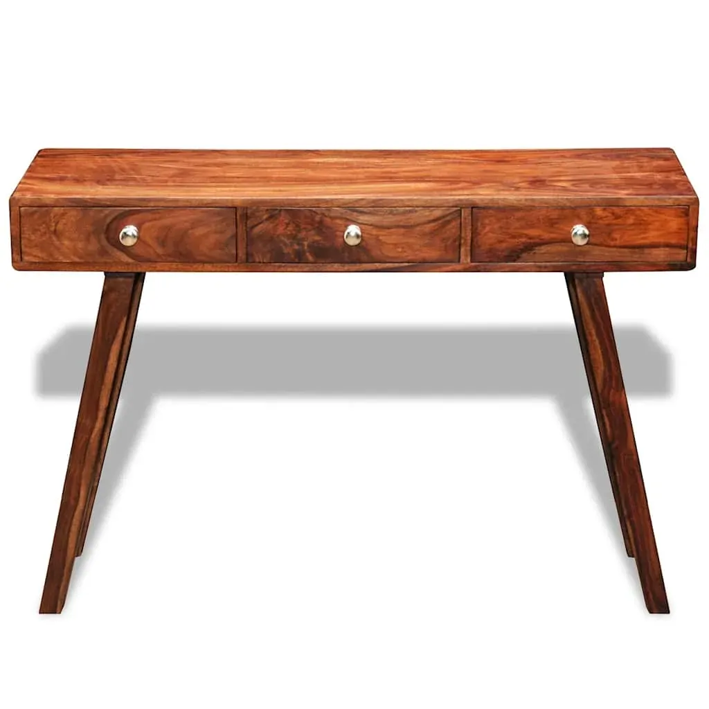 Console Table with 3 Drawers 76 cm Solid Acacia Wood Price