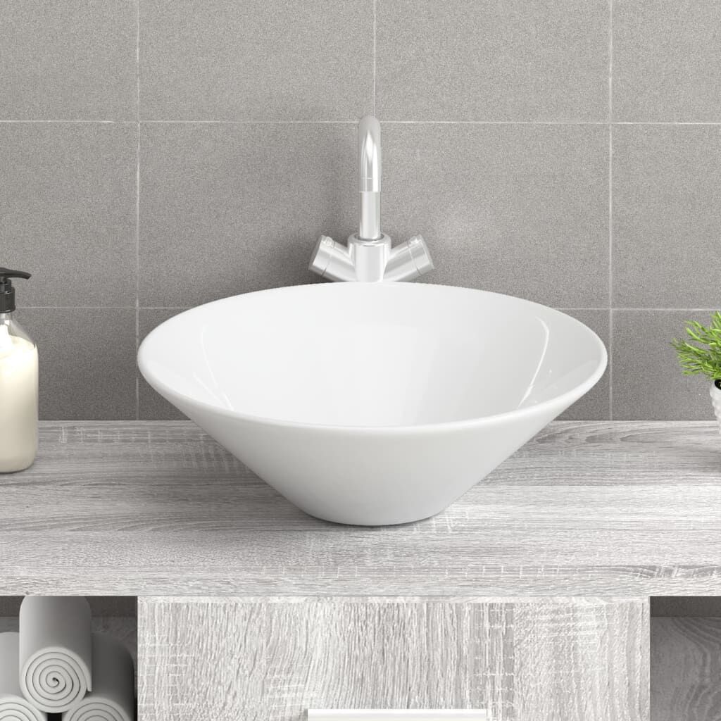 Wash Basins 2 pcs White 42x42x14 cm Ceramic Price