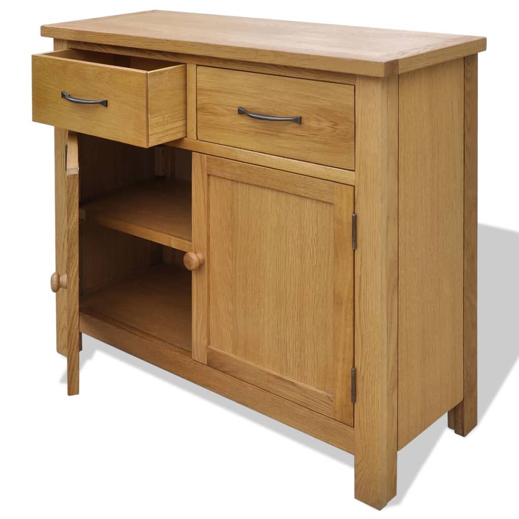Sideboard 90x33.5x83 cm Solid Oak Wood Price