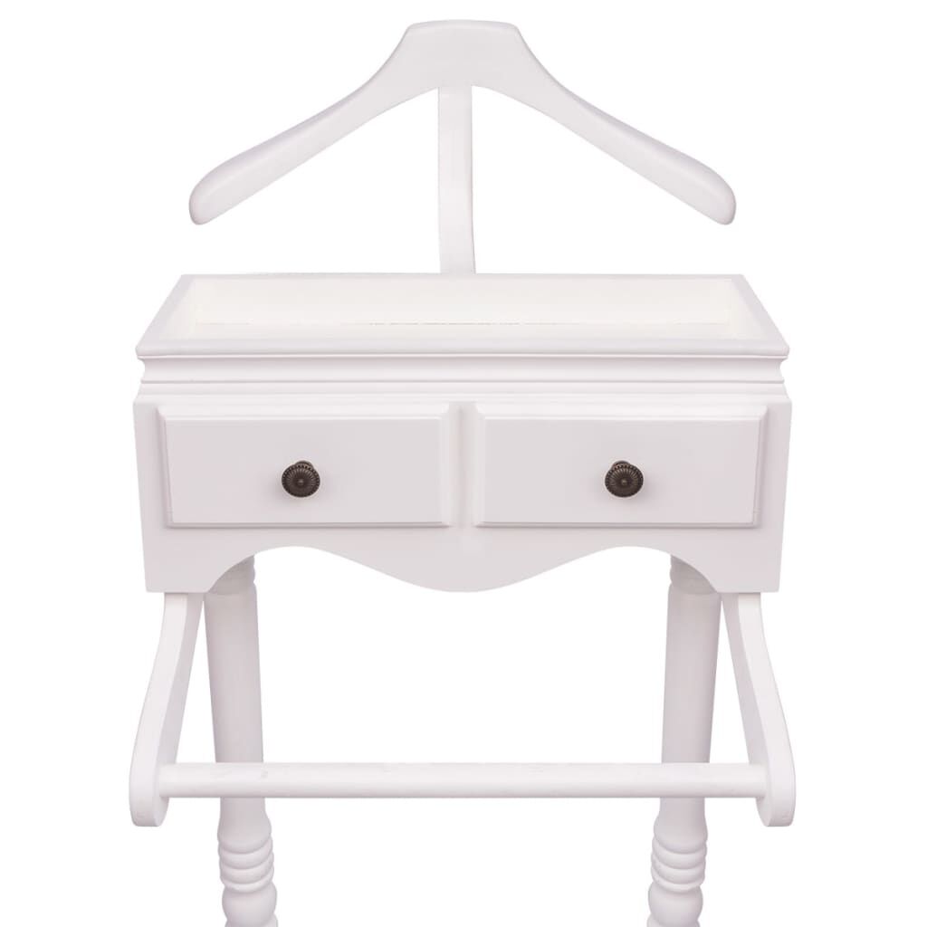 Clothing Rack with Cabinet Wood White Price