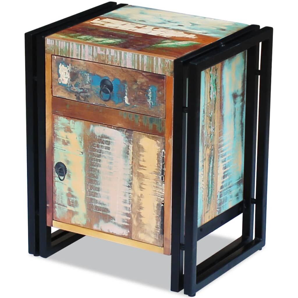 Bedside Cabinet Solid Reclaimed Wood Price