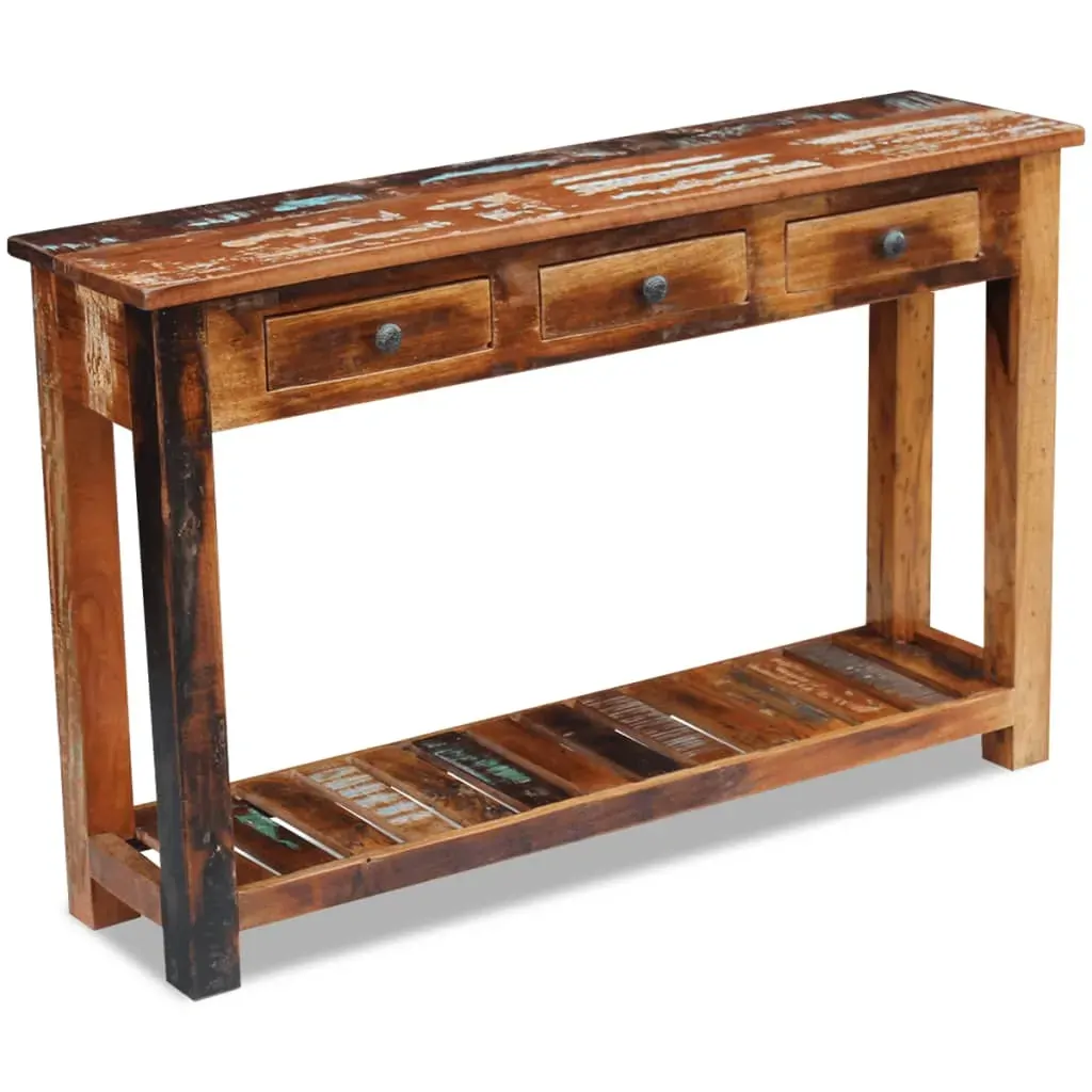Console Table Solid Reclaimed Wood 120x30x76 cm Price