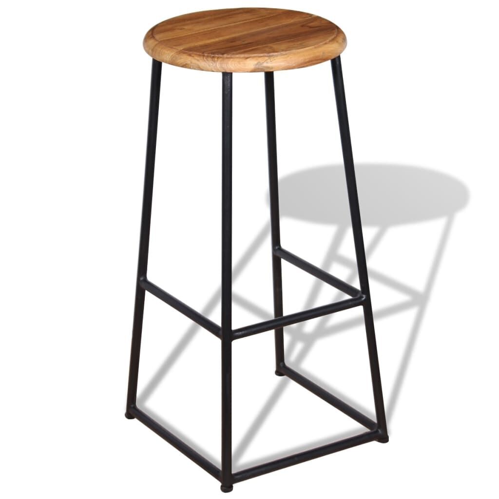 Bar Stools 2 pcs Solid Teak Wood Price