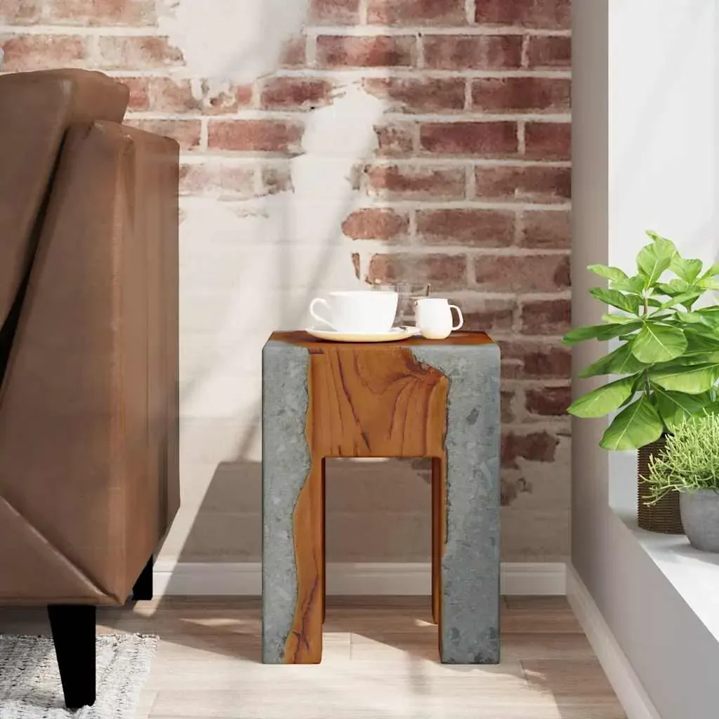 Stool Solid Teak Wood and Resin Price