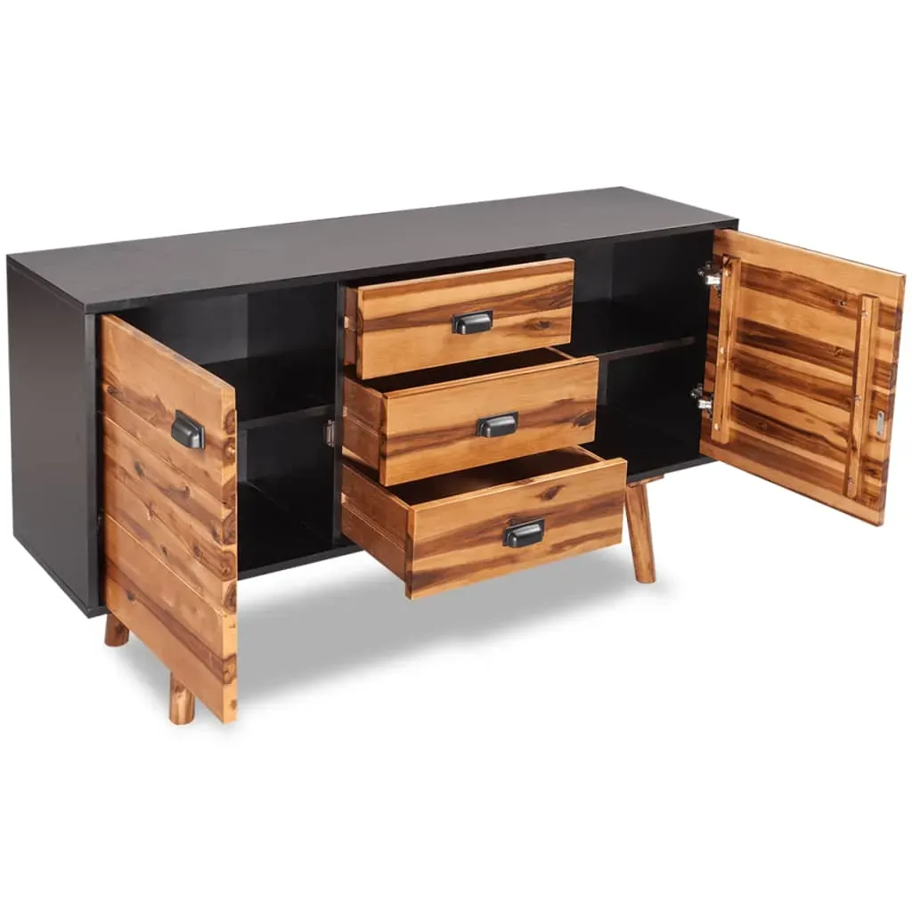 Sideboard Solid Acacia Wood 115x35x70 cm Price