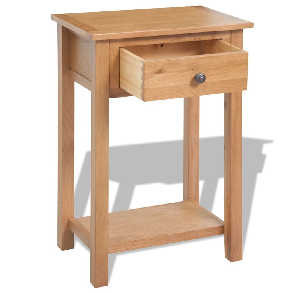 Console Table 50x32x75 cm Solid Oak Wood Price