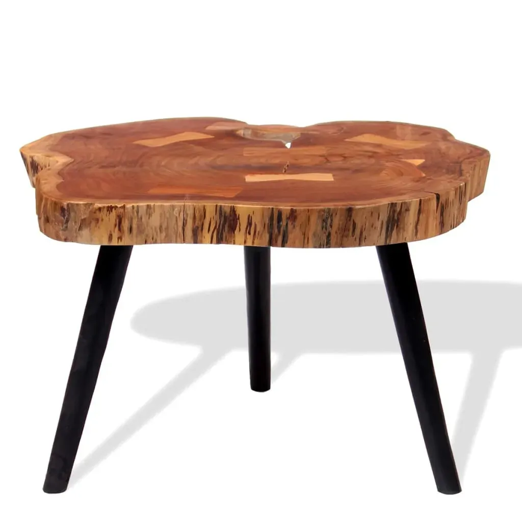 Log Coffee Table Solid Acacia Wood (55-60)x40 cm Price