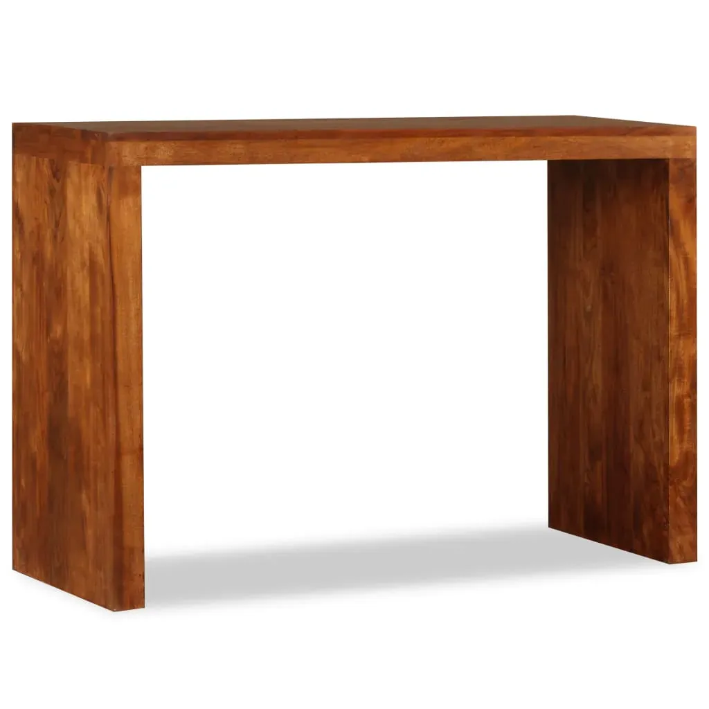Console Table Solid Wood with Honey Finish 110x40x76 cm Price