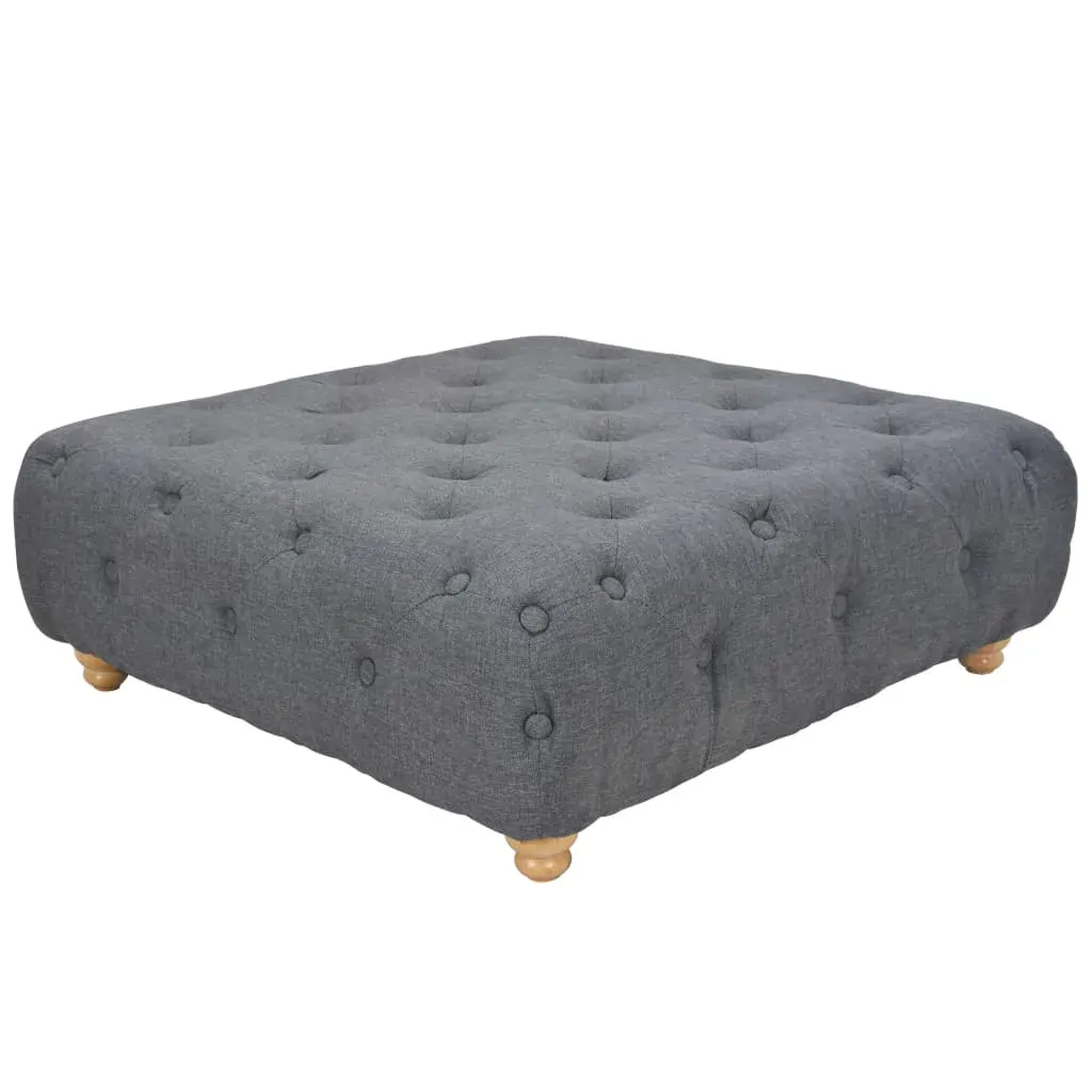 Pouffe Fabric 80x80x30 cm Dark Grey Price