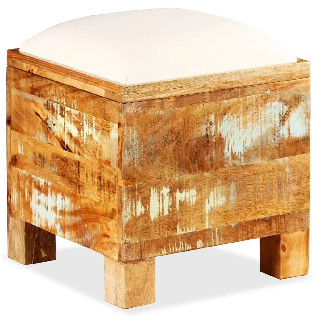 Storage Bench Solid Reclaimed Wood 40x40x45 cm Price