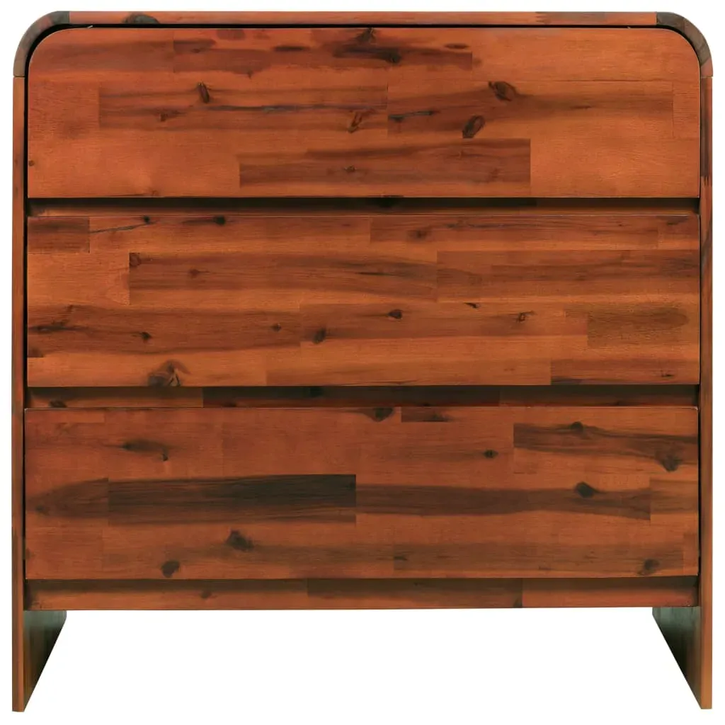 Chest of Drawers Solid Acacia Wood 90x37x75 cm Price