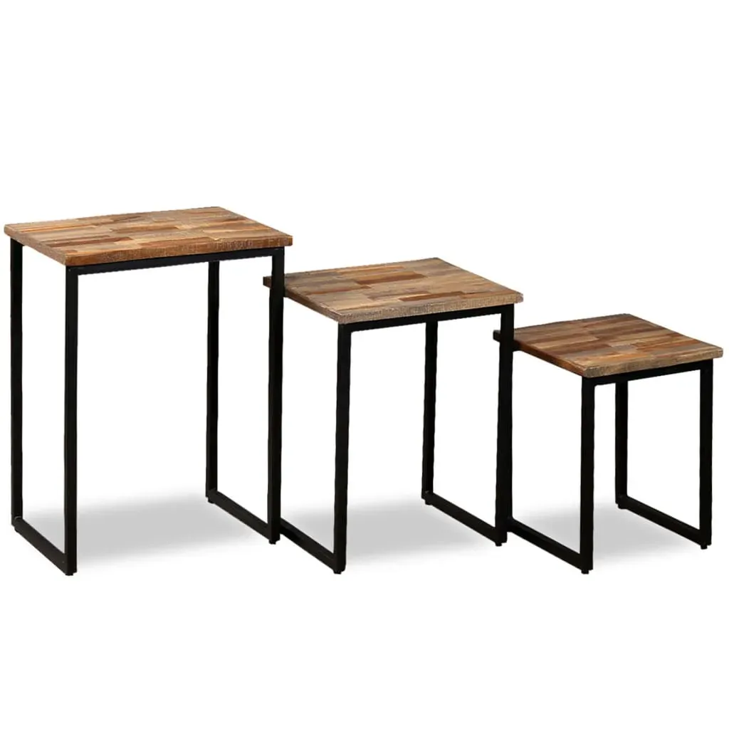 3 Piece Nesting Coffee Table Set Solid Reclaimed Teak Price