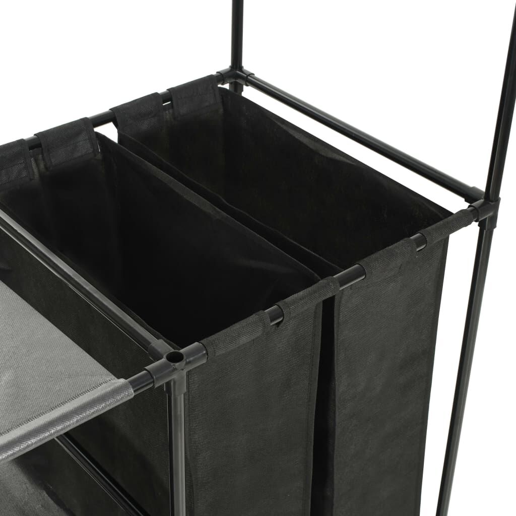 Clothes Rack Steel and Non-woven Fabric 87x44x158 cm Black Price