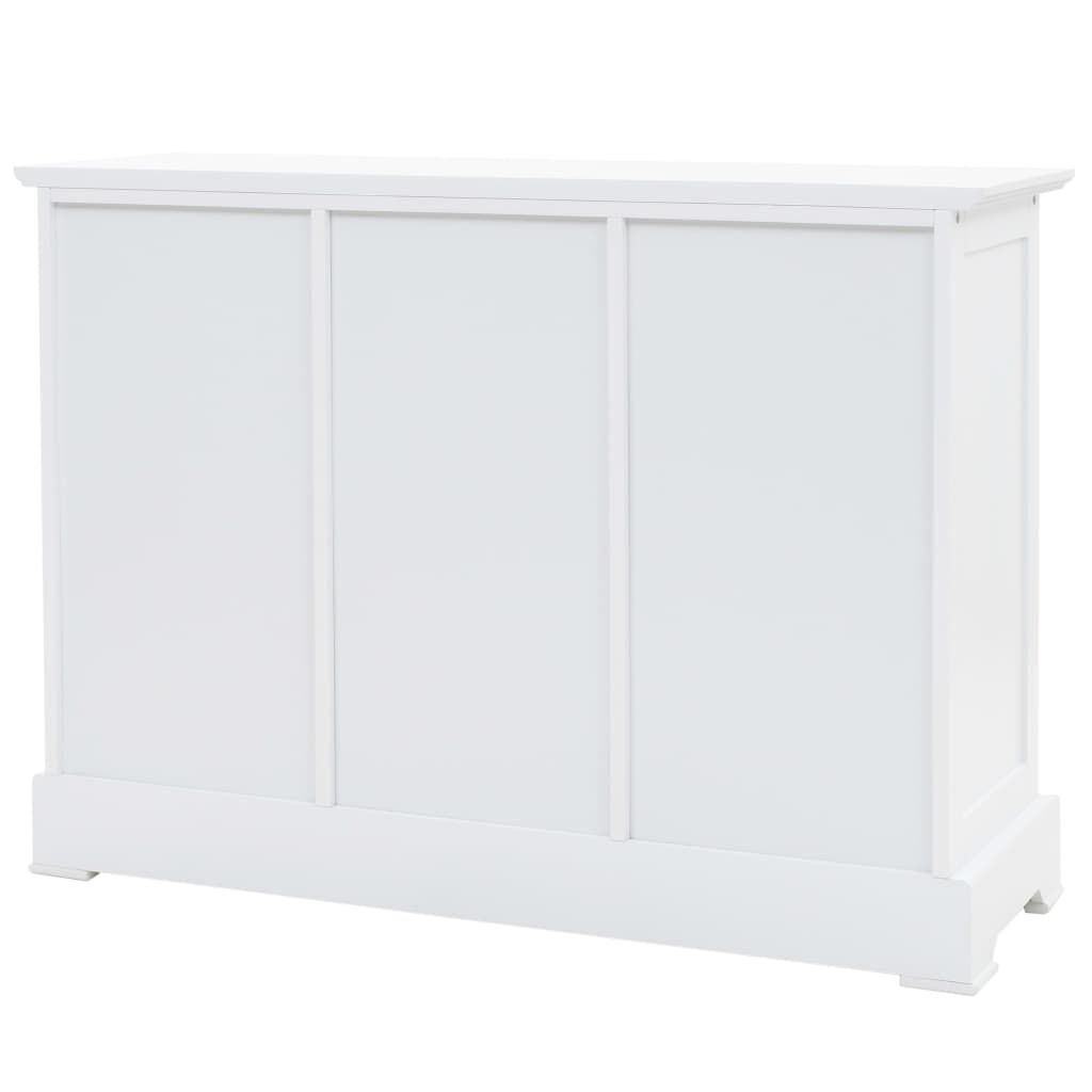 Sideboard with 3 Doors MDF and Pinewood 105x35x77.5 cm Price