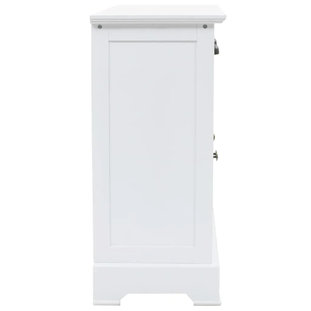 Sideboard with 3 Doors MDF and Pinewood 105x35x77.5 cm Price