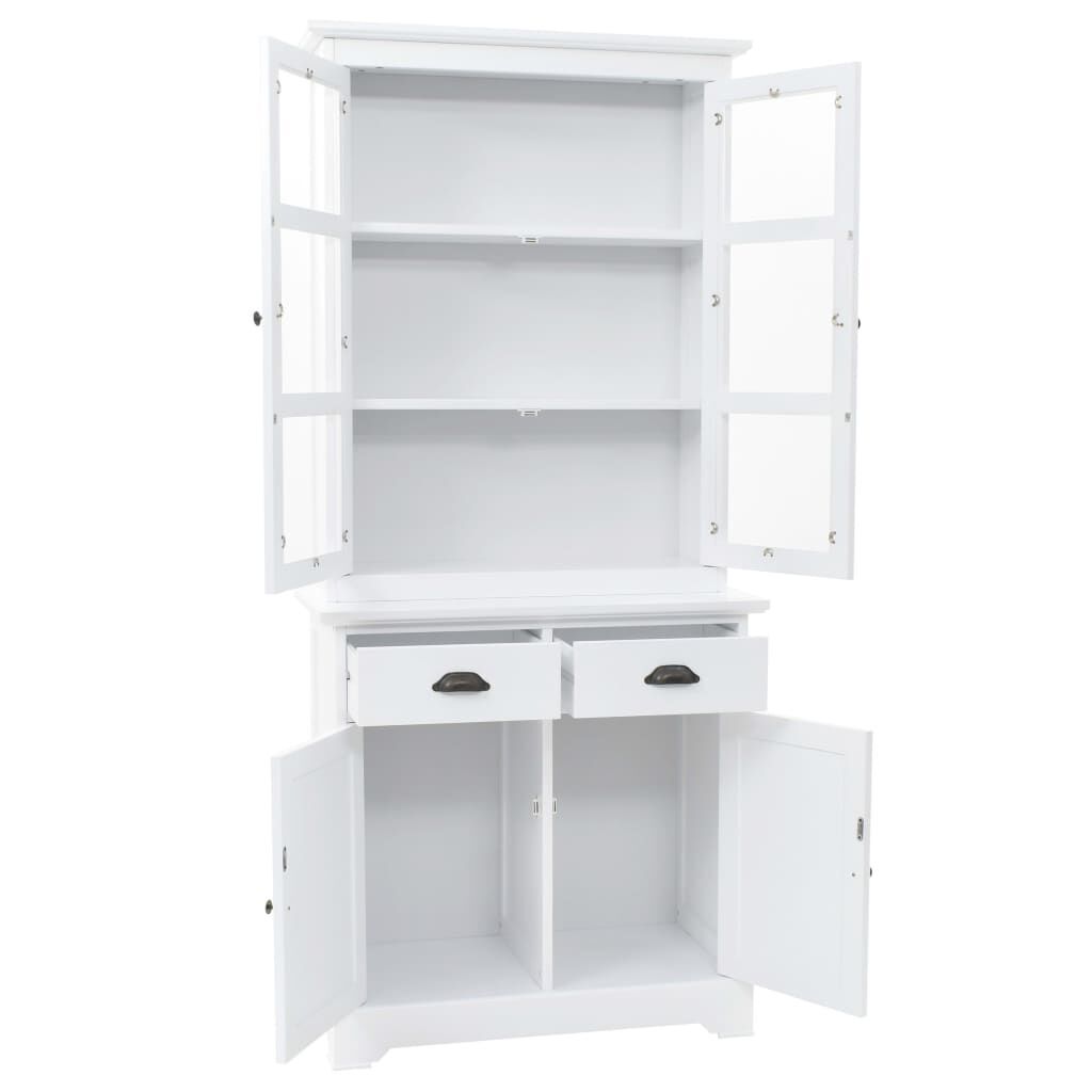 Welsh Dresser with 4 Doors MDF and Pinewood 80x40x180 cm Price