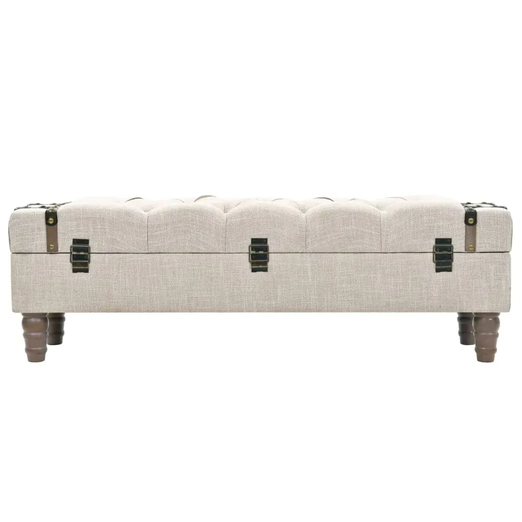 Storage Bench Solid Wood and Steel 111x34x37 cm Price