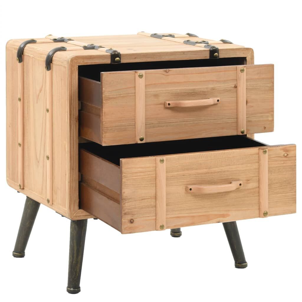 Bedside Cabinet Solid Fir Wood 50x35x57 cm Price
