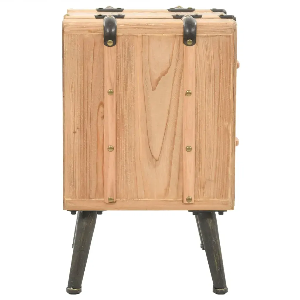 Bedside Cabinet Solid Fir Wood 50x35x57 cm Price